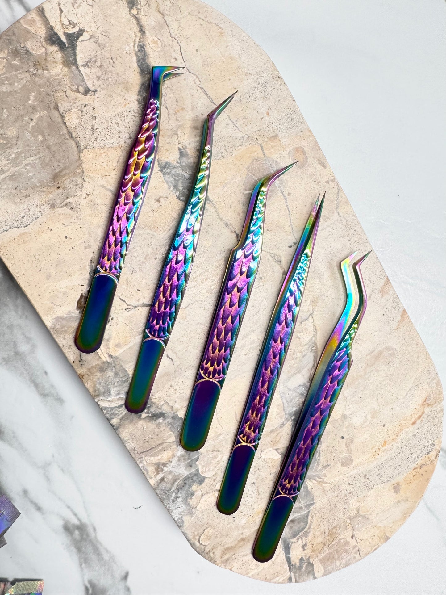 Rainbow Feather Tweezers