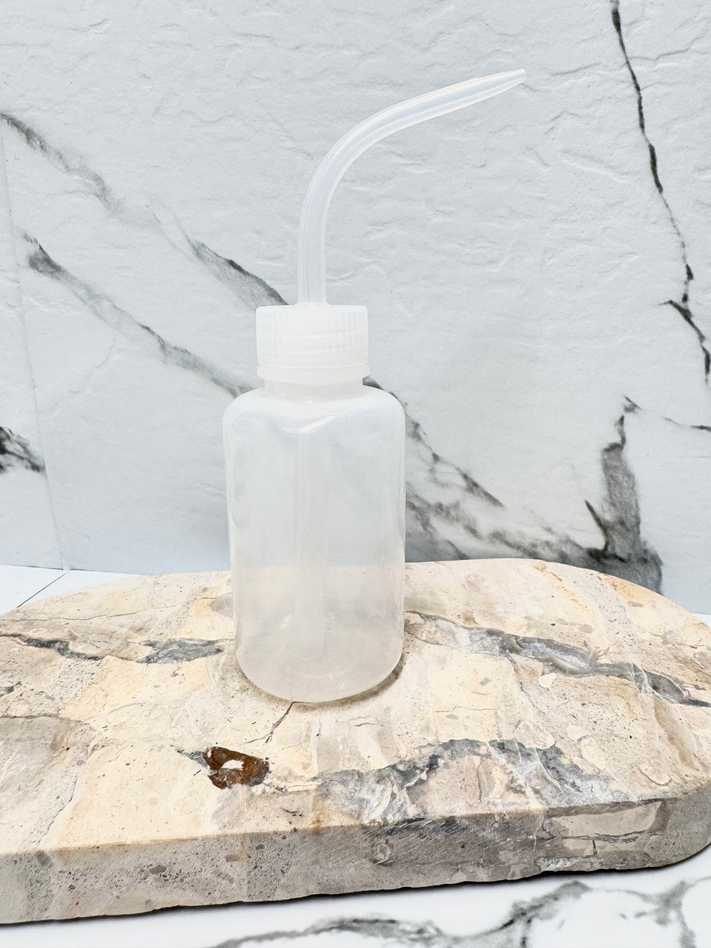 White Squeeze Rinse Bottle