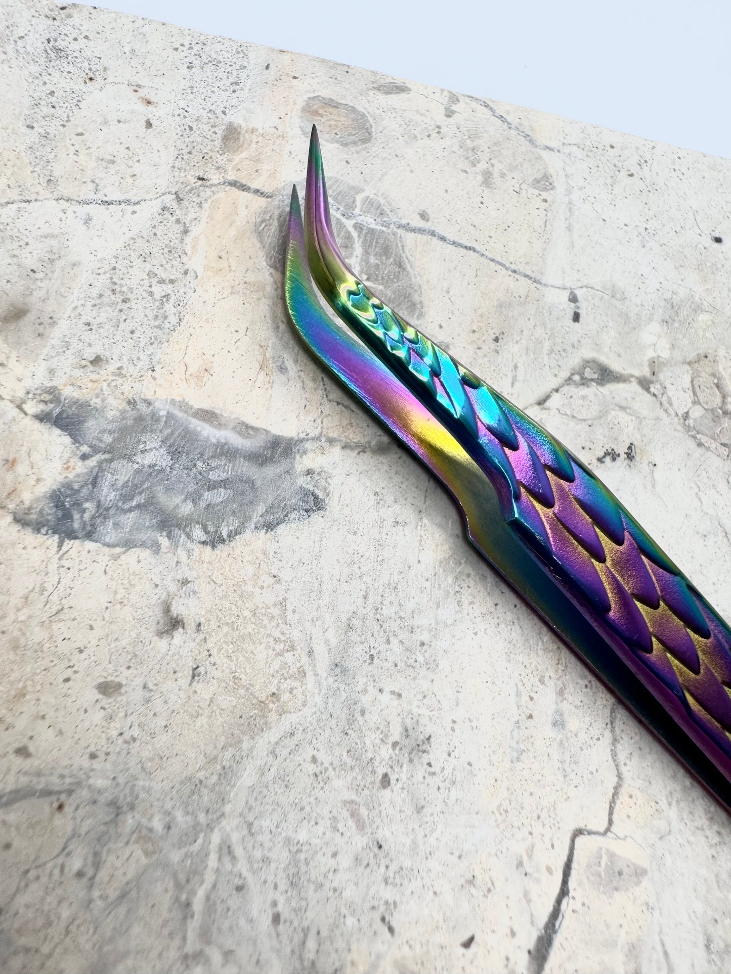 Rainbow Feather Tweezers